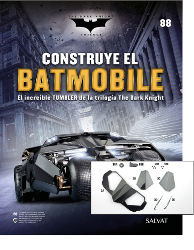 Fascículo Nº 88 + Nuevo panel frontal del habitáculo con engranaje y cárter del motor de tu Batmobile Fascículo Nº 88 + Nuevo panel frontal del habitáculo con engranaje y cárter del motor de tu Batmobile