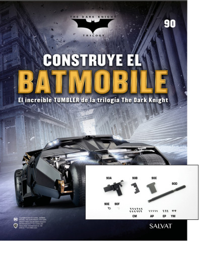 Fascículo Nº 90 + Bastidor C, soportes y tapa del motor de tu Batmobile Fascículo Nº 90 + Bastidor C, soportes y tapa del motor de tu Batmobile
