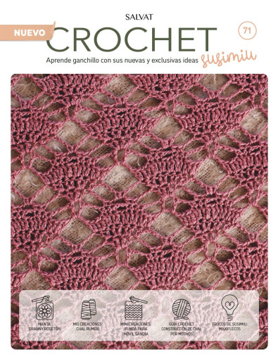 Fascículo 71 + cono de algodón color clavel Fascículo 71 + cono de algodón color clavel