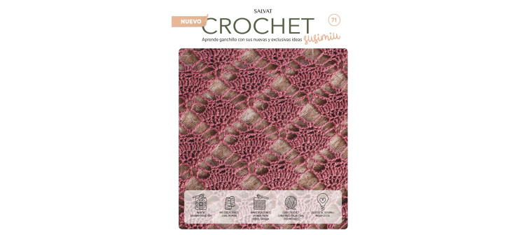 Fascículo 71 + cono de algodón color clavel