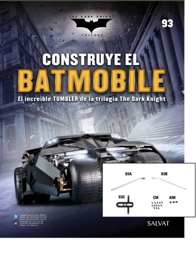 Fascículo Nº 93 + Tirantes y deslizadera del freno de emergencia de tu Batmobile Fascículo Nº 93 + Tirantes y deslizadera del freno de emergencia de tu Batmobile