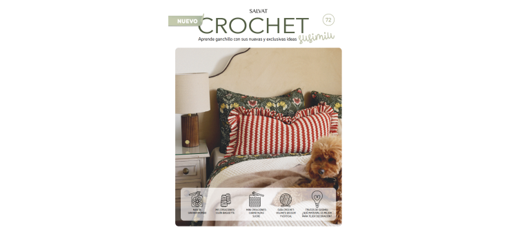 Fascículo 72 + cono de algodón color peonía