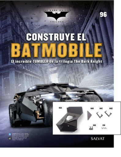 Fascículo Nº 96 + Los paneles izquierdos y los cilindros de tu Batmobile Fascículo Nº 96 + Los paneles izquierdos y los cilindros de tu Batmobile