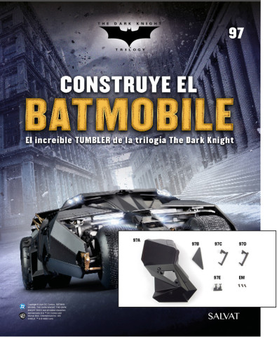Fascículo Nº 97 + Los paneles derechos y los cilindros de tu Batmobile Fascículo Nº 97 + Los paneles derechos y los cilindros de tu Batmobile