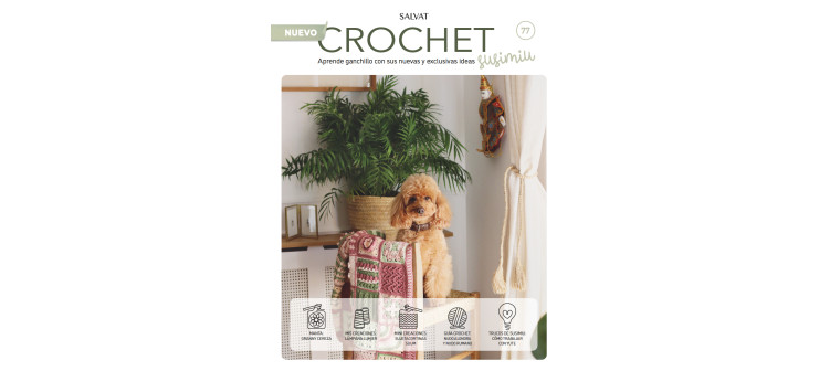 Fascículo 77 + cono de algodón color peonía