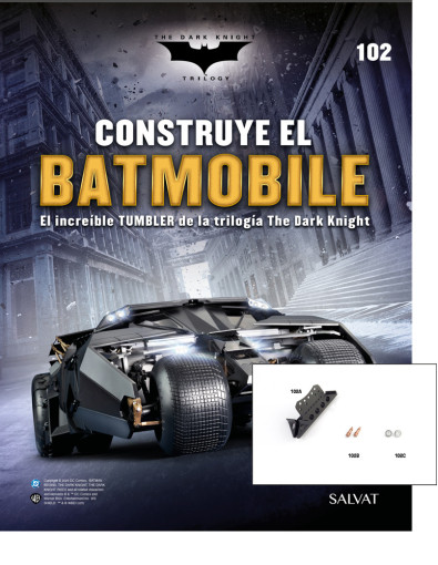 Fascículo Nº 102 + El mamparo posterior con válvulas de combustible e indicadores de tu Batmobile Fascículo Nº 102 + El mamparo posterior con válvulas de combustible e indicadores de tu Batmobile