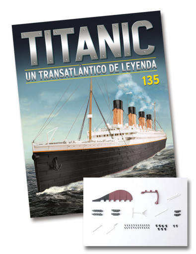 Fascículo Nº 135 + timón y otras piezas Fascículo Nº 135 + timón y otras piezas