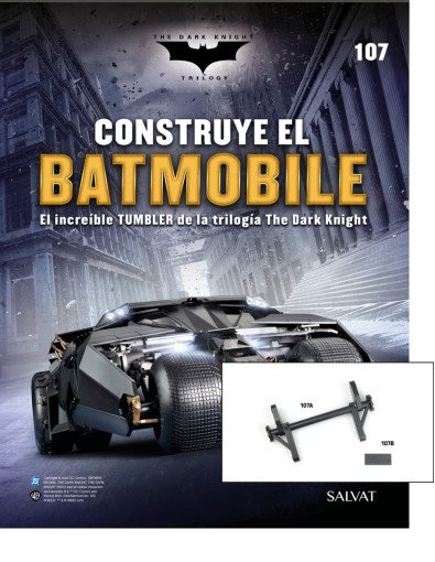 Fascículo Nº 107 + El eje trasero y un panel de tu Batmobile Fascículo Nº 107 + El eje trasero y un panel de tu Batmobile