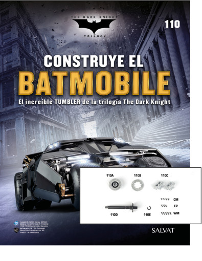 Fascículo Nº 110 + Discos de freno, pinzas y semiejes de tu Batmobile Fascículo Nº 110 + Discos de freno, pinzas y semiejes de tu Batmobile