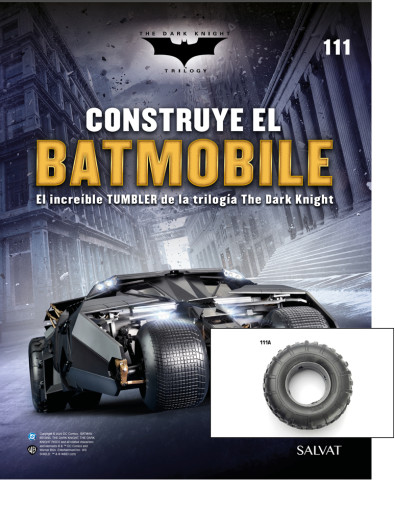 Fascículo Nº 111 + Rueda trasera exterior izquierda de tu Batmobile Fascículo Nº 111 + Rueda trasera exterior izquierda de tu Batmobile