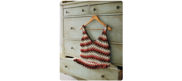 Fascículo 78 + cono de algodón color ciruela