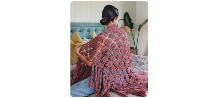 Fascículo 71 + cono de algodón color clavel