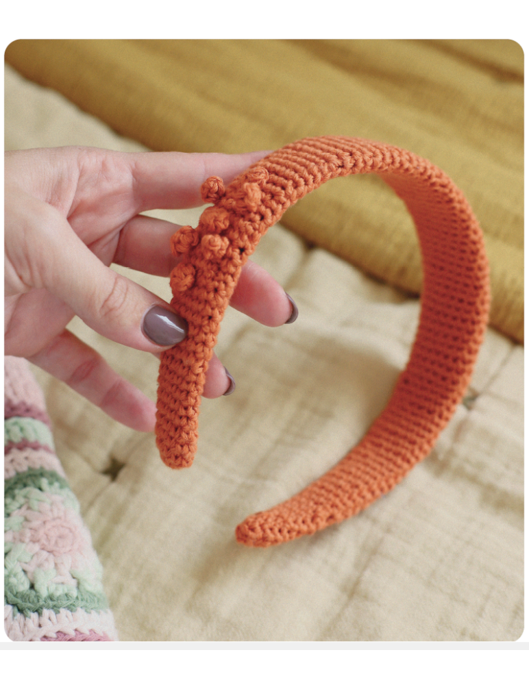 Fascículo 65 + cono de algodón color ciruela