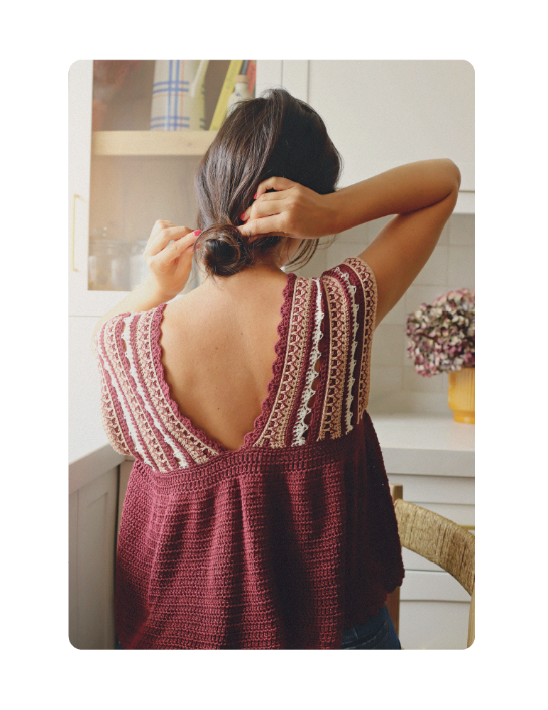 Fascículo 63 + cono de algodón color melocotón