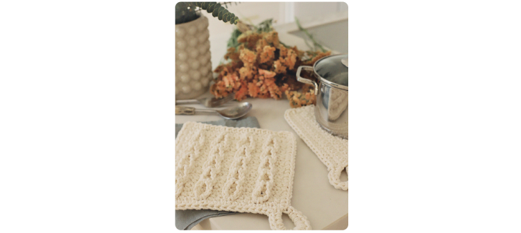 Fascículo 1 + 2 conos de algodón color musgo y clavel