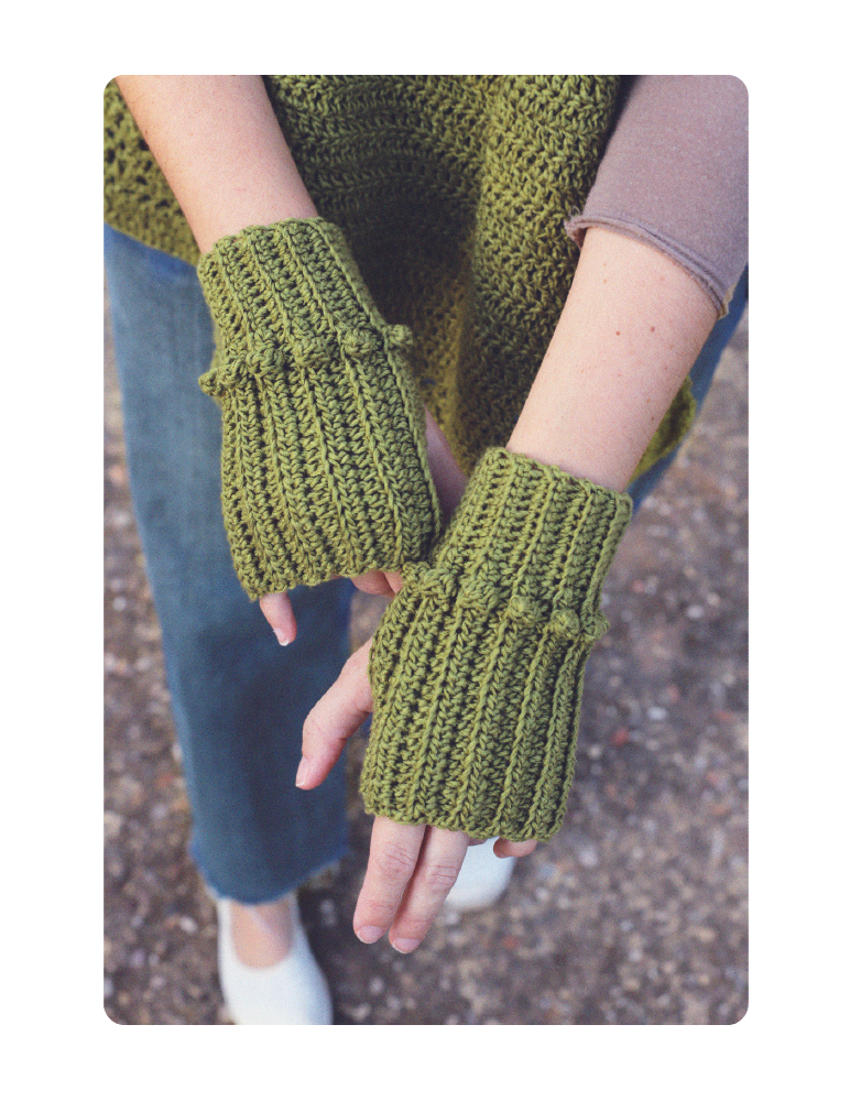 Fascículo 5 + cono de algodón color musgo