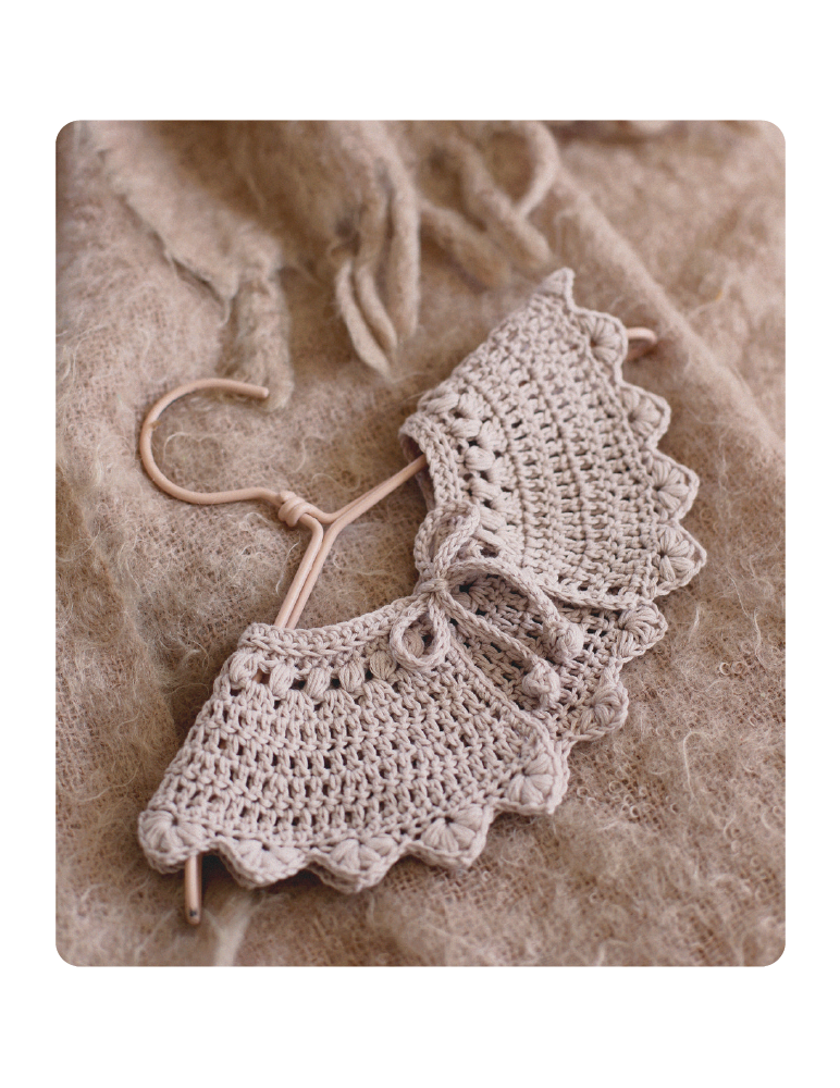 Fascículo 59 + cono de algodón color ciruela