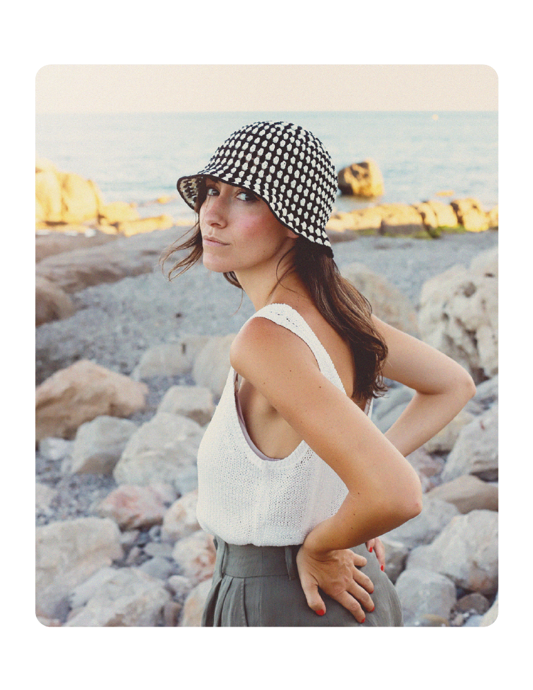 Fascículo 54 + cono de algodón color ciruela