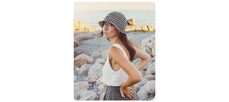 Fascículo 54 + cono de algodón color ciruela