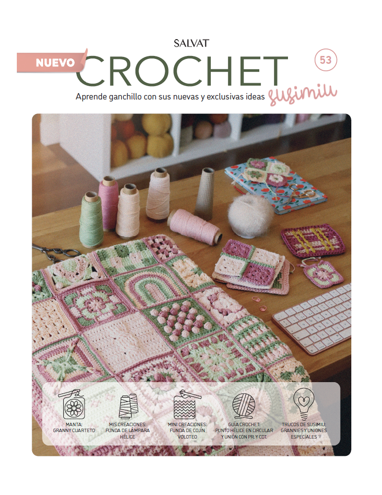 Fascículo 53 + cono de algodón color musgo