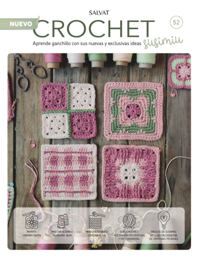 Fascículo 52 + cono de algodón color clavel