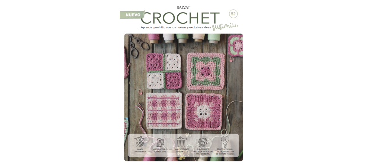 Fascículo 52 + cono de algodón color clavel