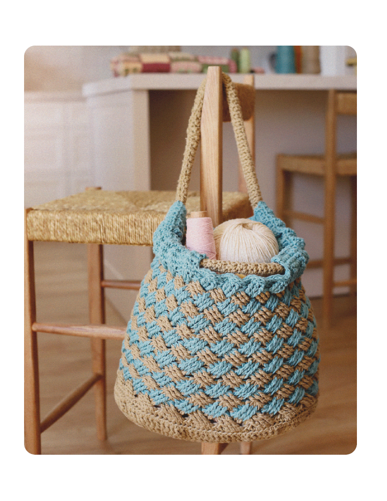 Fascículo 49 + cono de algodón color ciruela