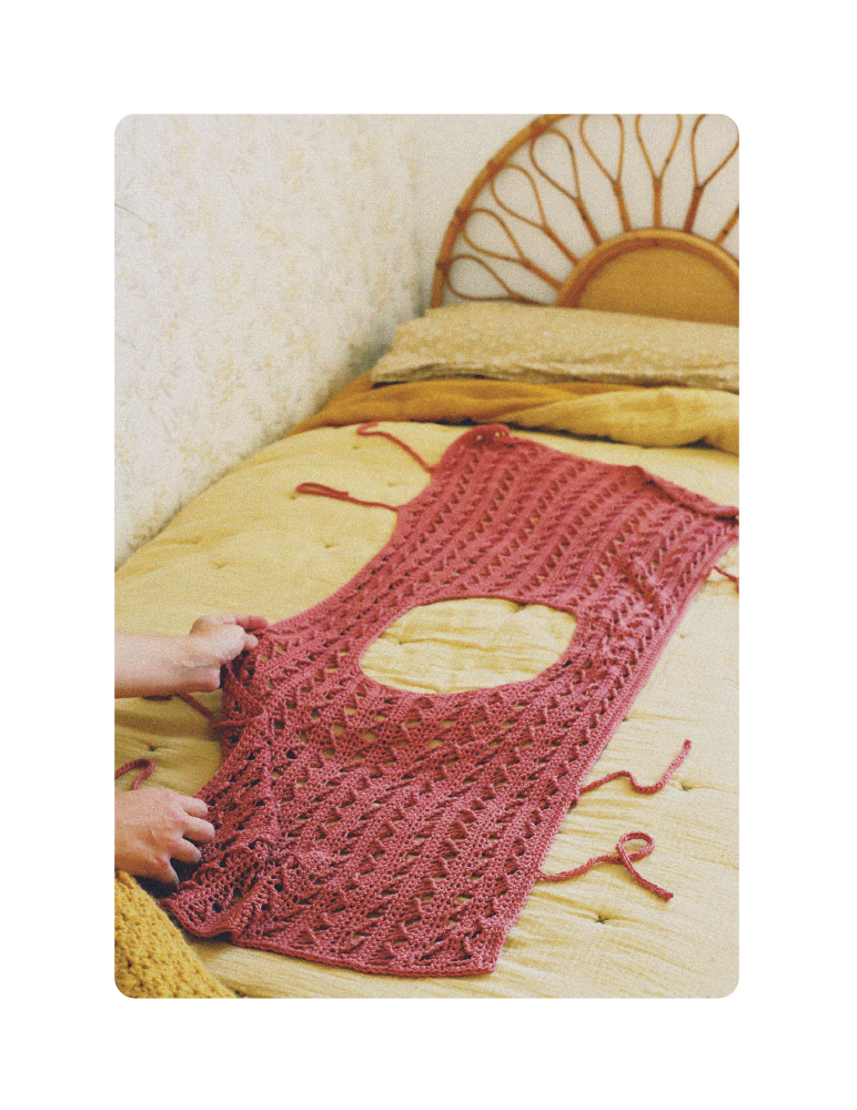 Fascículo 29 + cono de algodón color ciruela