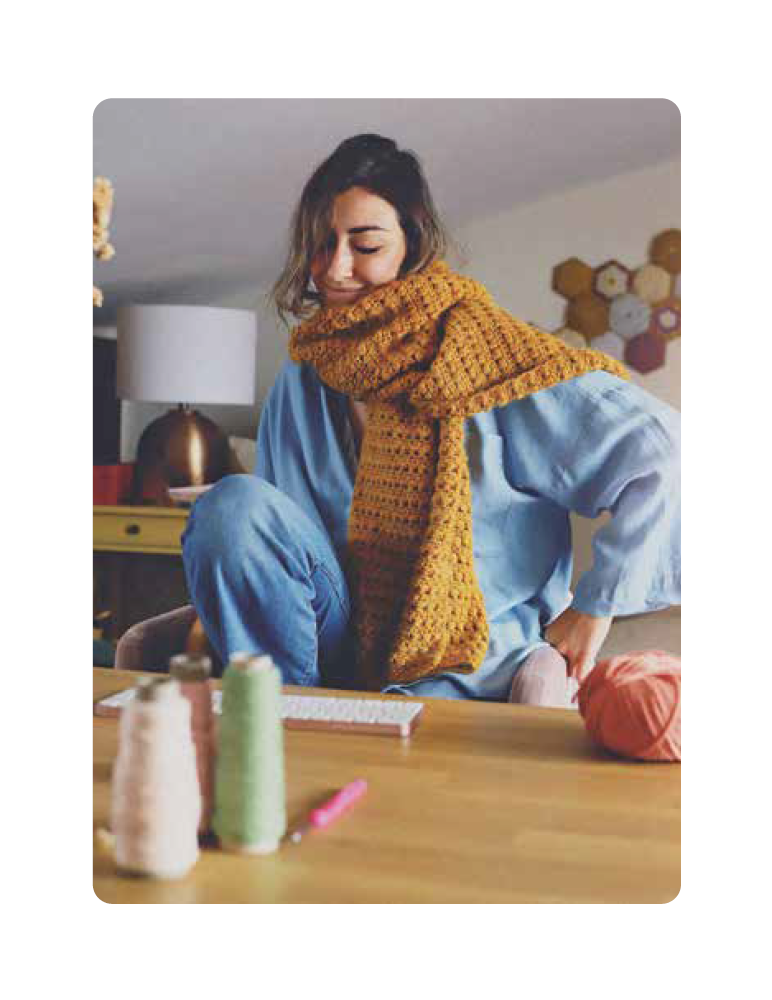 Fascículo 22 + cono de algodón color musgo