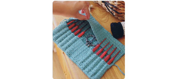 Fascículo 19 + cono de algodón color musgo