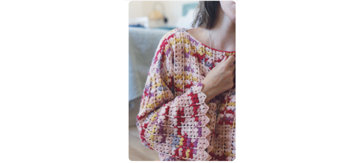 Fascículo 13 + cono de algodón color ciruela