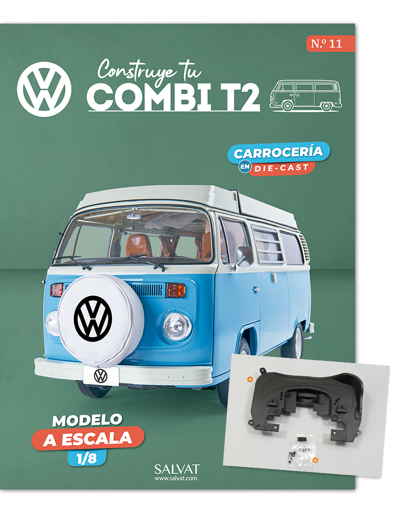 Combi T2 -  La chapa de cierre del motor y la polea