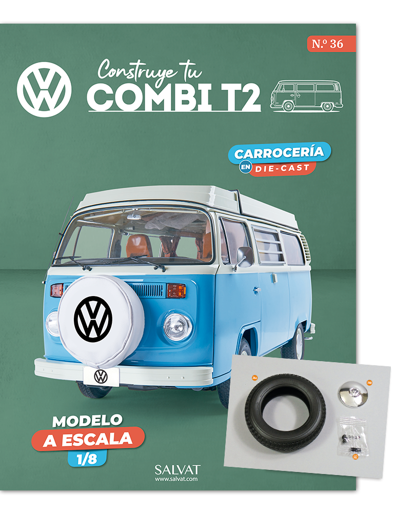 Combi T2 - El neumático de la primera rueda delantera