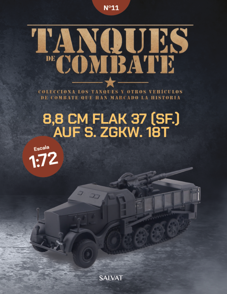 Tanques de Combate  11 -8,8 CM FLAK 37 (SF.) AUF S. ZGKW. 18T
