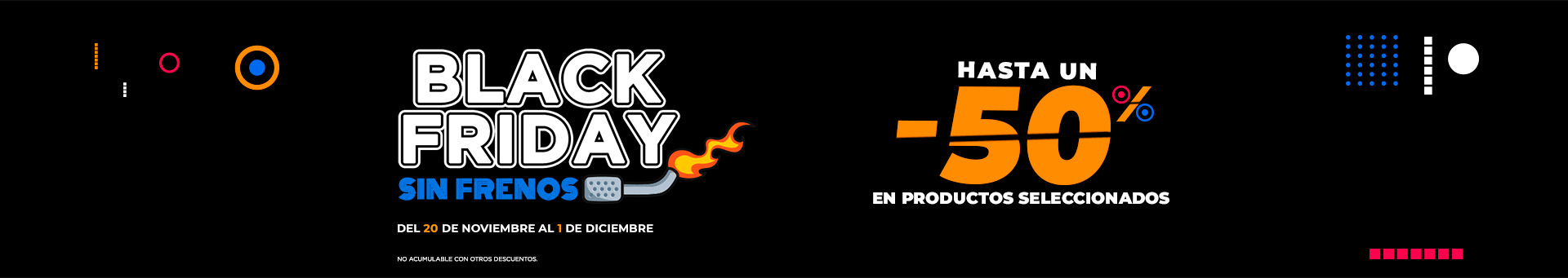 black friday sin frenos 2025