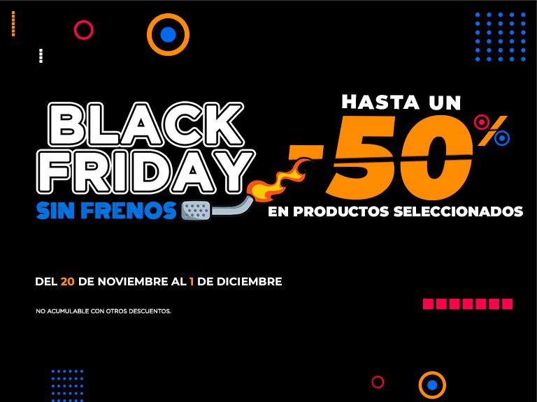 black friday sin frenos 2025