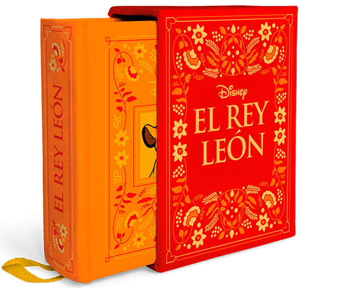 CUENTO DISNEY MINIATURA  EL REY LEÓN  Y FUNDA,CON SU ENVASE